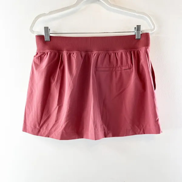 Athleta Brooklyn Pull On Tennis Golf Mid Rise 13.5" Mini Skort Skirt Red Rock 10 - Image 5