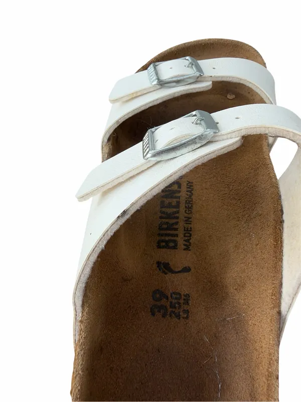 Birkenstock White Double-Strap Women's Sandals - Image 4