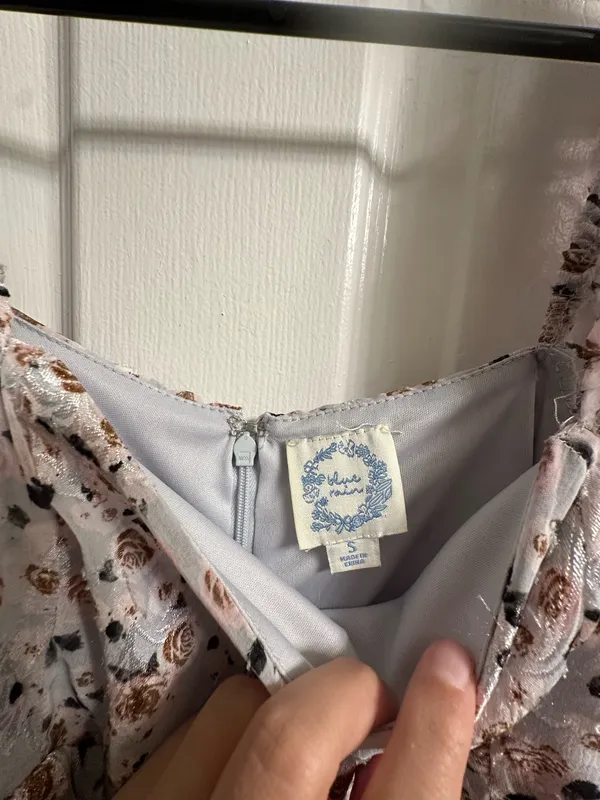 Blue Rain Lavender Floral Dress - Image 2