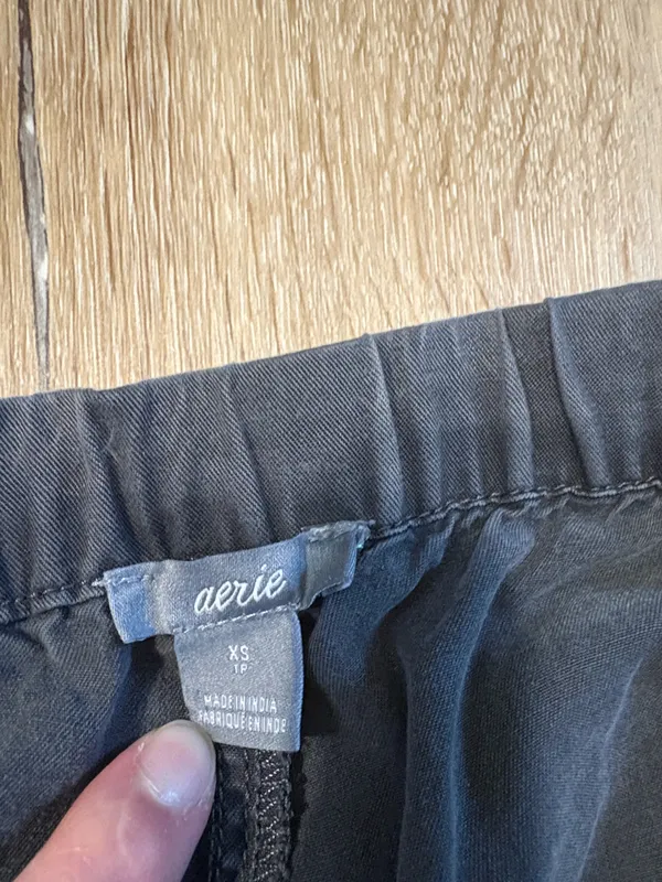 Aerie Charcoal Grey Baggy Shorts - Image 4