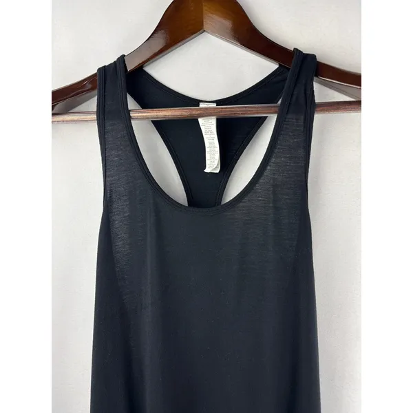 Women’s Alo Medium Black Racerback Sports Tank - Image 2