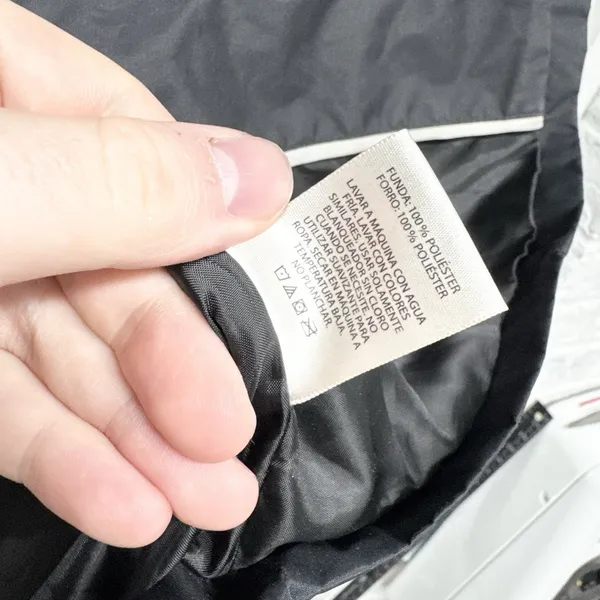 Faded Glory Jacket‎ Women Sz Medium Black Collared Button Front Rain Trench Coat - Image 8