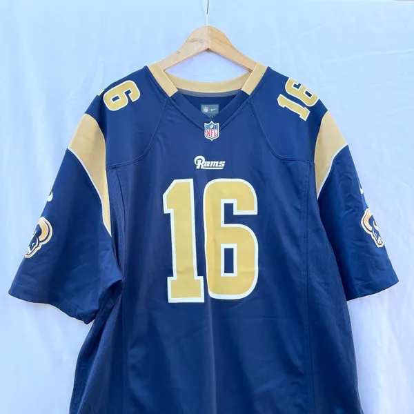 Nfl | Nike Rams Short Sleeve Jersey Jared Goff Xxl Navy And Gold - Image 2