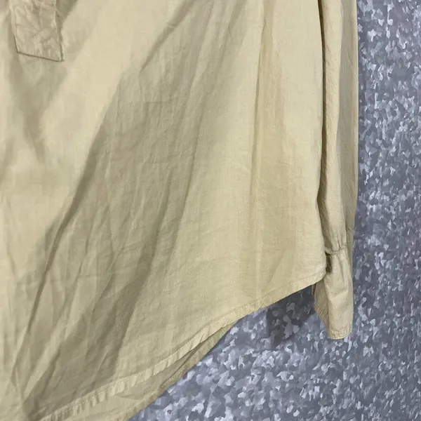 J Crew Reimagined Long Sleeve Lightweight Henley Top - Size Small - Yellow/Green - Image 4