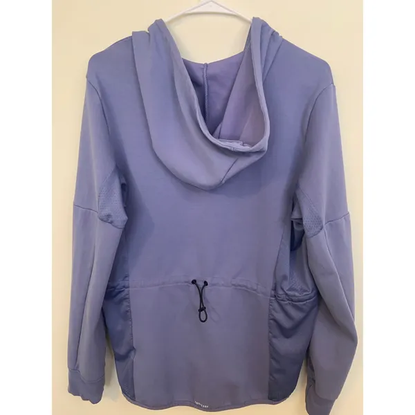 Adidas Full Zip Hoodie Women Large Purple Excellent Primegreen Aeroready Jacket - Image 5
