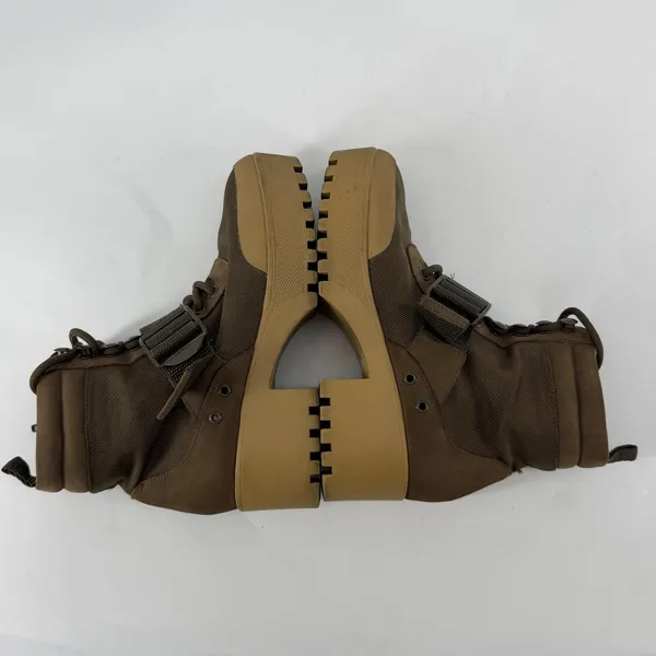 Steve Madden Grady Olive Green Combat Boots Platform Utility Buckle 6M - Image 4