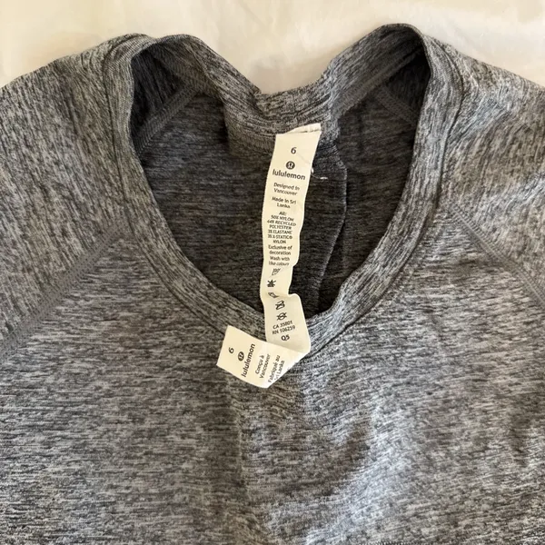 Grey Lululemon swiftly tech short sleeve top - Image 2