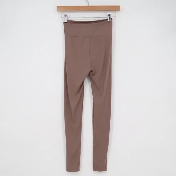 Dazy Mauve Brown Crossover V-Waist High Rise Athletic Leggings Womens Size M - Image 5