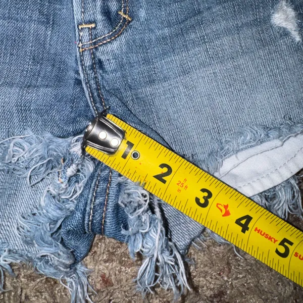 Hollister Light Blue Women's Jean Shorts Size 00 - Image 6