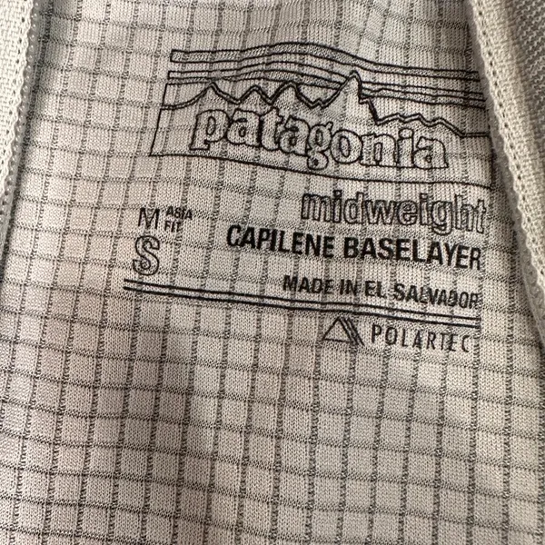 Patagonia Women's Capilene Midweight Zip-Neck baselayer long sleeve gray small - Image 3
