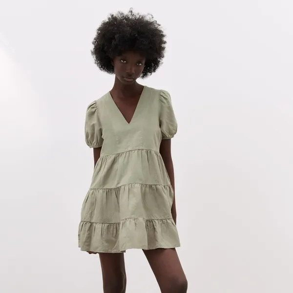 ZARA LINEN BLEND TIERED DRESS - NWT✨ women’s dress - Image 5
