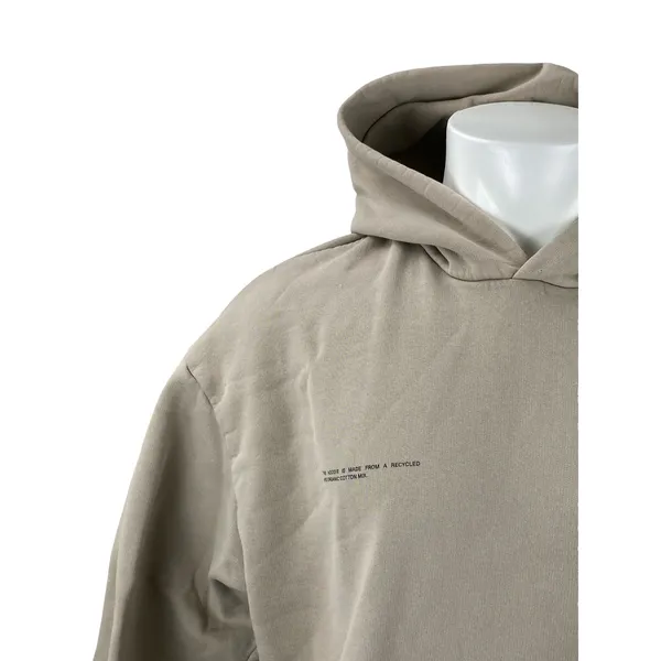 Pangaia Men's Beige Graphic Hooded Long Sleeve Sweater Hoodie Sweatshirt Top L - Image 3