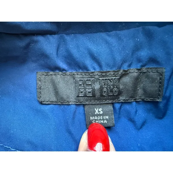 Uniqlo Royal Blue Trench Coat with Removable Quilted Liner XS Mens Womens Mac - Image 4
