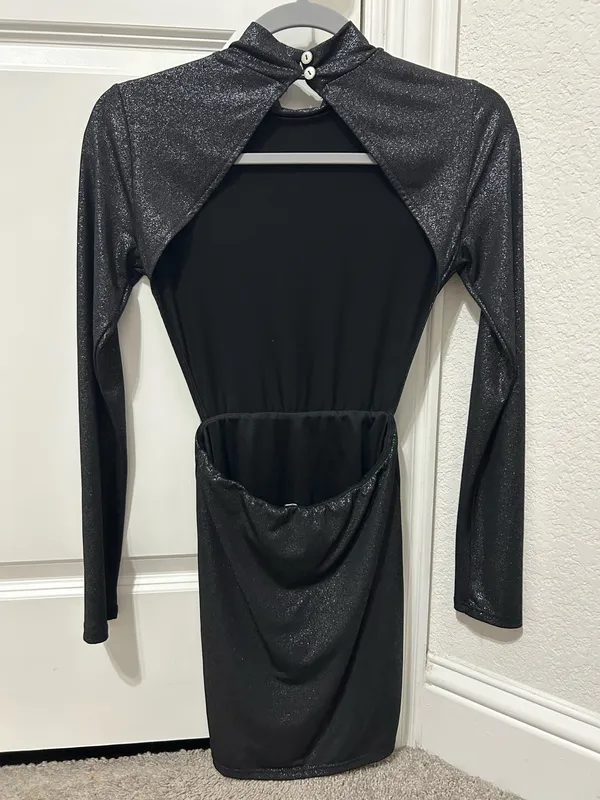 Lucy in the Sky Dress Sparkly Black - Image 2