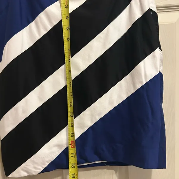 White House| Black Market Black, Blue, and White Striped Pencil Skirt - size 8 - Image 5