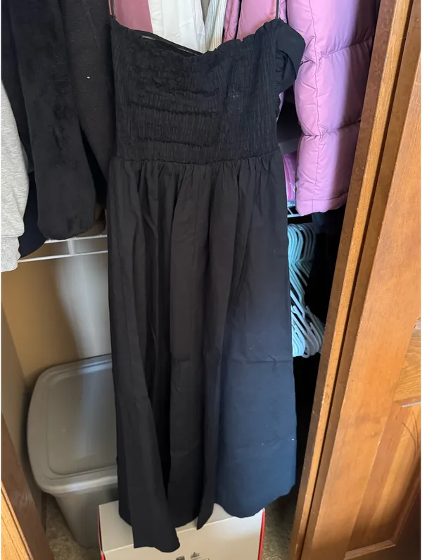 Strapless Black Dress - Image 2