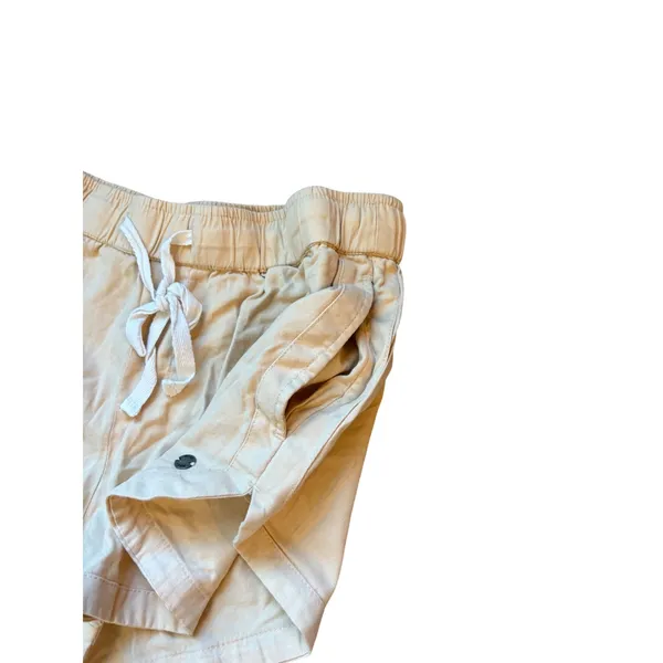 Roxy Oceanside Tan Khaki Drawstring‎ Elastic Waist Beach Shorts Womens Medium - Image 4