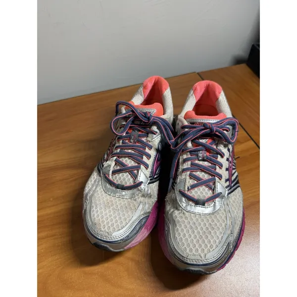 Brooks Adrenaline GTS 14 Women's Running Shoes White Pink Purple Sz 10.5B - Image 3