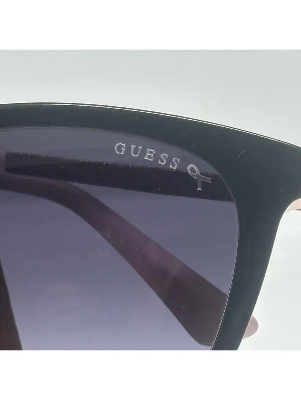 Guess Breast Cancer Two-Tone Black and Pink Sunglasses with Case and Cloth - Image 3