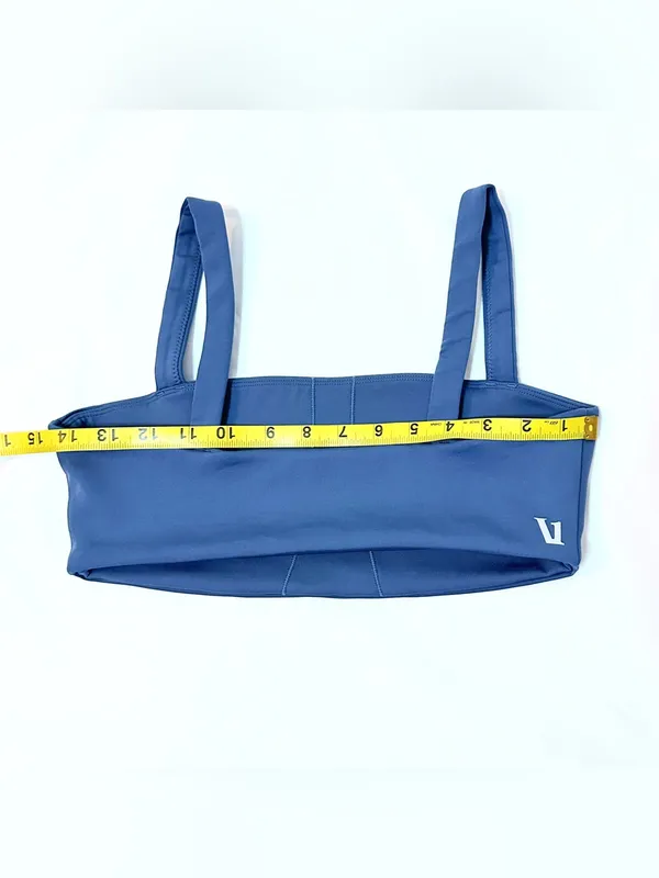 Vuori Evolve Square Neck Sports Bra – Pool Blue – M - Image 9