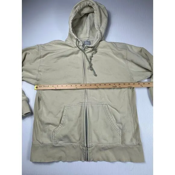 TNA Cozy AF Fleece Zip Up Hoodie Sweatshirt‎ Beige Casual Comfort Size 2 - Image 3
