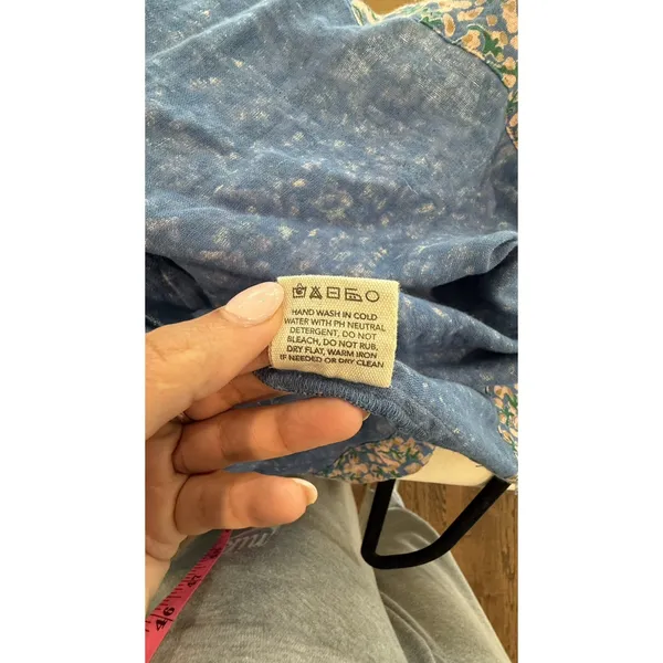 Anthropologie Mirth Caftan Perth mini dress in the Blueberry Print Medium 3031 - Image 14