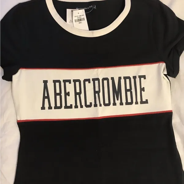 🆕👗 $48 Abercrombie & Fitch Track Bodycon Athletic Mini Logo Navy Dress XS 2 4 - Image 6