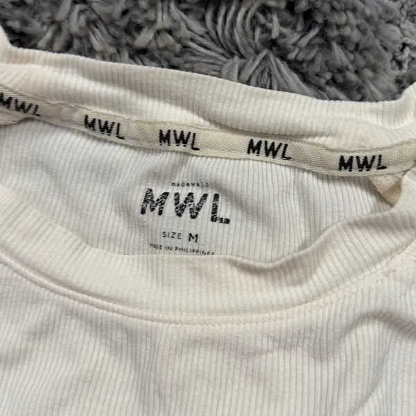 Madewell MWL Ribbed Crop Long Sleeve - Image 5