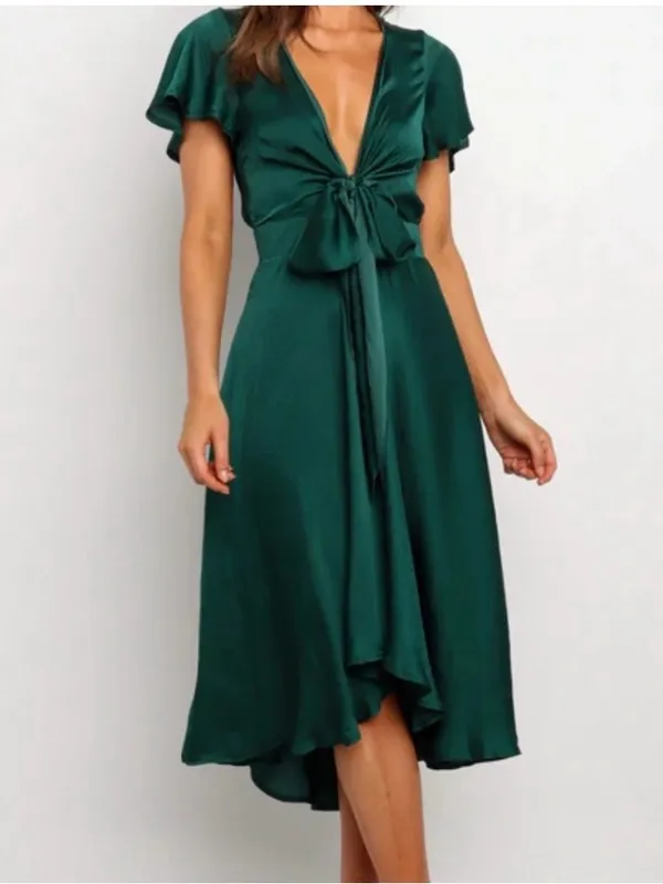 NWT Petal & Pup | Montrose Hi Lo Tie Front Dress, size 8. - Image 2