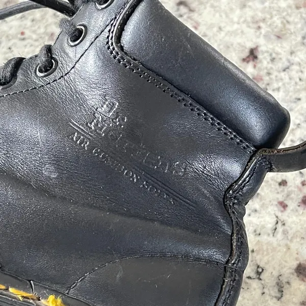 Dr. Martens 939 Boot Women 6.5 Black Made in England Vintage Padded Collar 6-Eye - Image 6