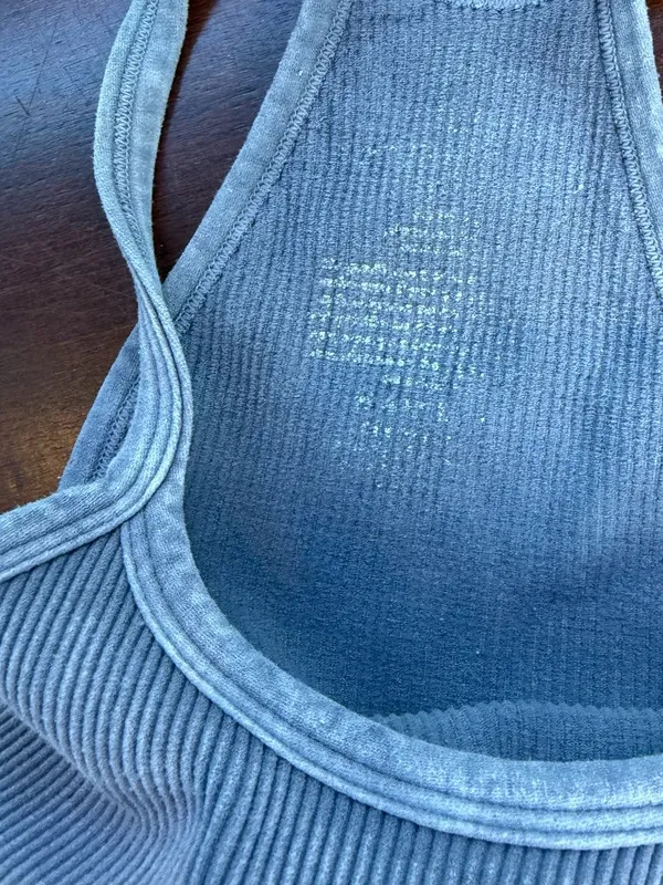 Intimately Free People Lilac Ribbed Seamless Halter Crop Top Bralette Size Small - Image 5