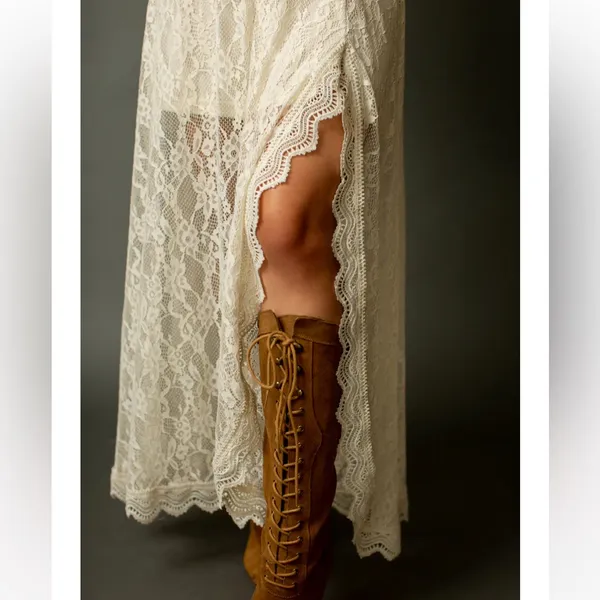 Joyfolie Camilla Lace Dress Ecru NWT XXL - Image 3