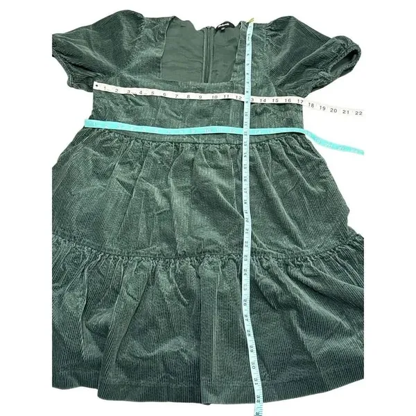Madewell corduroy aidy square-neck tiered mini dress 2 - Image 6