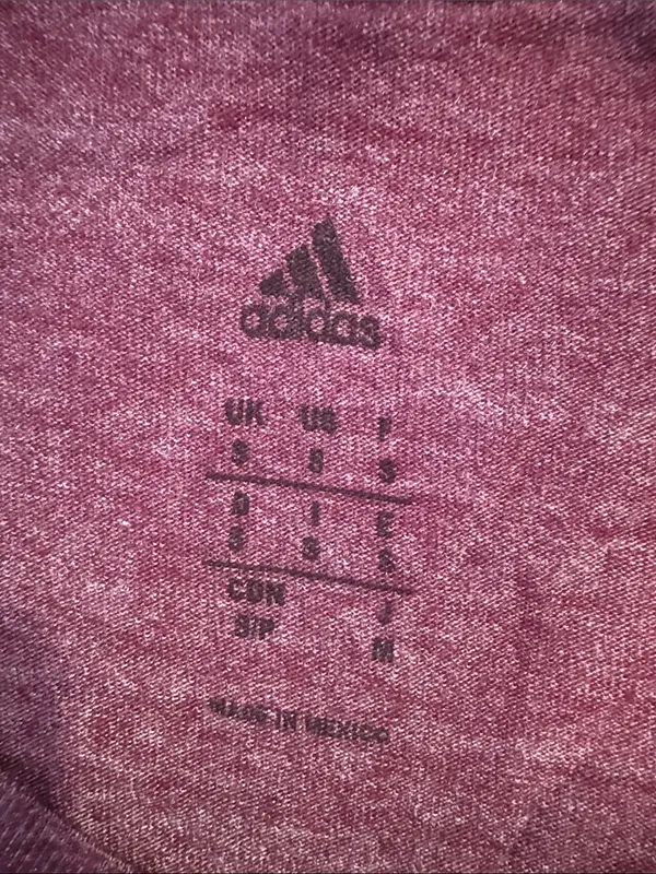 Adidas Arizona State Sun Devils V-neck Tee Maroon Gold Small - Image 4