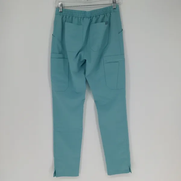 Figs Women's Teal Slim Straight Leg Pant Scrub Bottom‎ Size Extra Small Cargo - Image 12