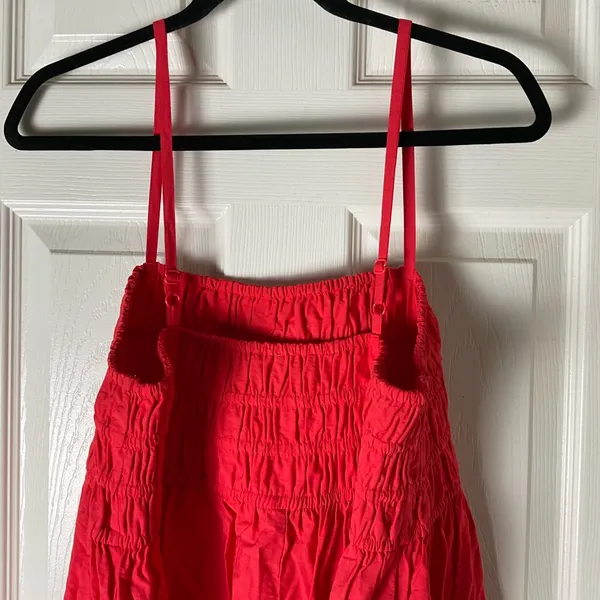 A New Day Woman’s Smocked Midi Slip Dress with pockets size large - Image 6