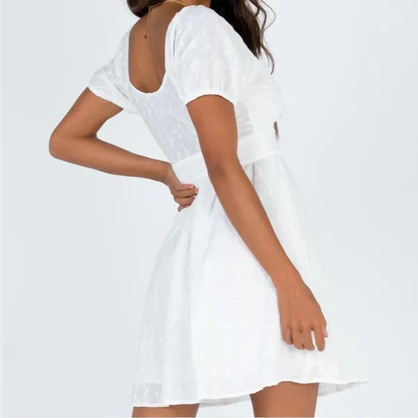 Princess Polly Maeve Embroidered Mini dress Size 6 - Image 2