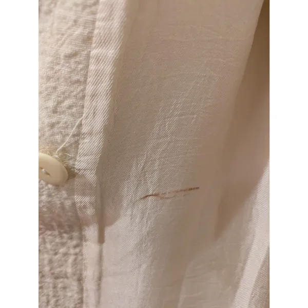 Zara Soft Cream Ladies Double Breasted Coat Size XS - Image 14