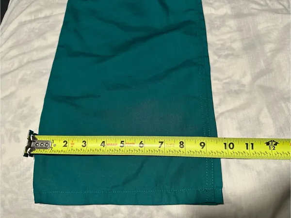Cherokee Teal Unisex Scrub pants with Embroidered Logo size M - Image 10