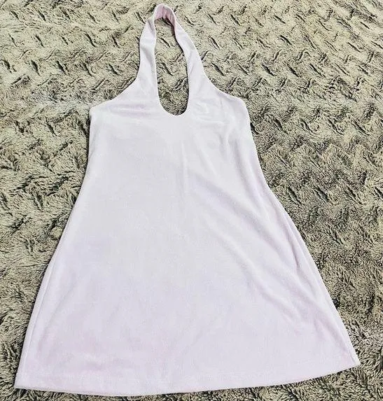 NWT fabletics terrycloth baby pink halter dress - Image 2