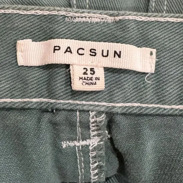 Pacsun Green Cargo Shorts Women’s 25 - Image 4