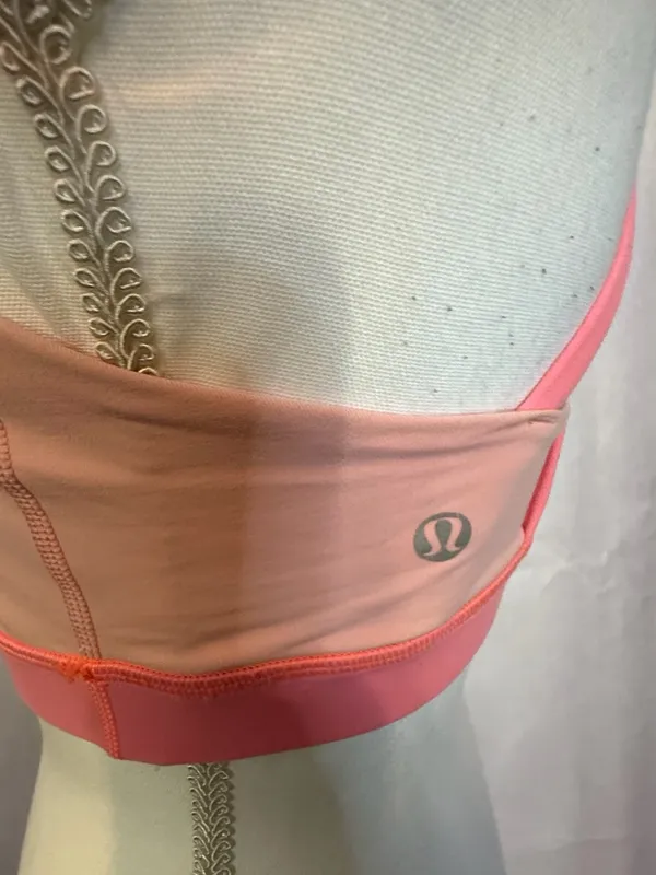 lululemon athletica Scoop-Neck Sports Bra - Coral Pink - Image 4