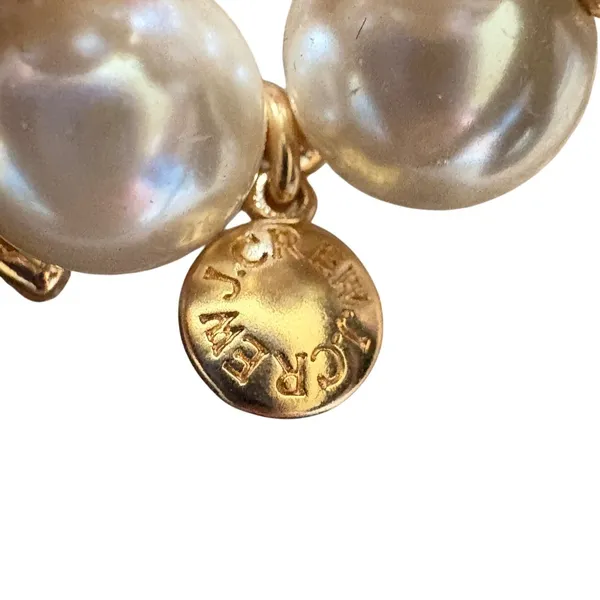 J.Crew Set of Two Nautical Pearl Bracelet Ship Wheel Knot‎ Gold AX372 NWT - Image 5