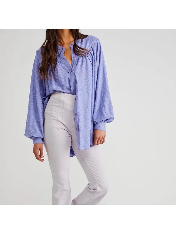 Free People Can’t Stop Dreaming Boho Whimsical Button Down Blouse size medium - Image 2
