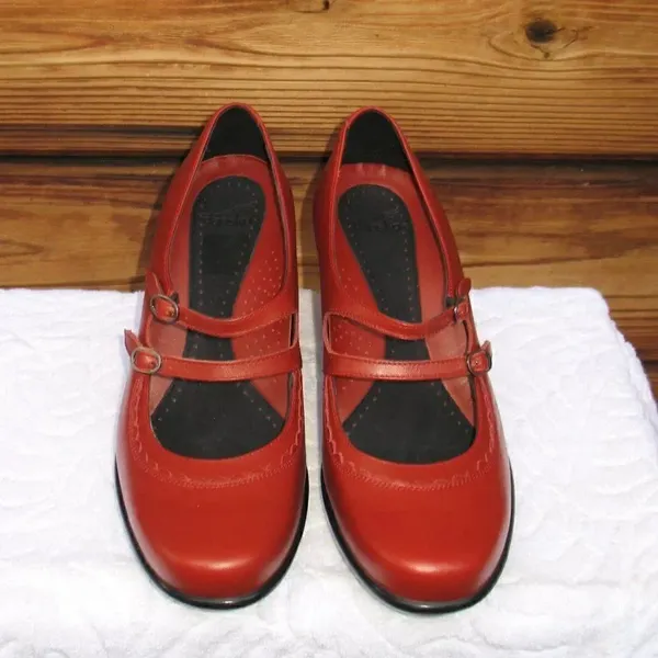 NWOB Dansko Red Orange Clogs 9.5 10 - Image 3