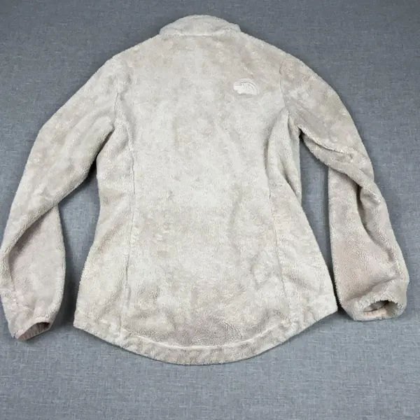 The North Face Osito Fleece Jacket Womens S Cream Ivory Full Zip High Pile - Image 9