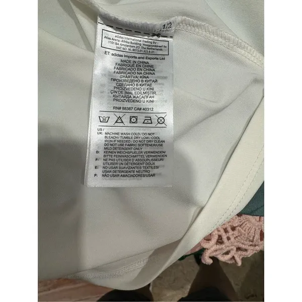 Adidas women's white‎ polo shirt size medium - Image 8