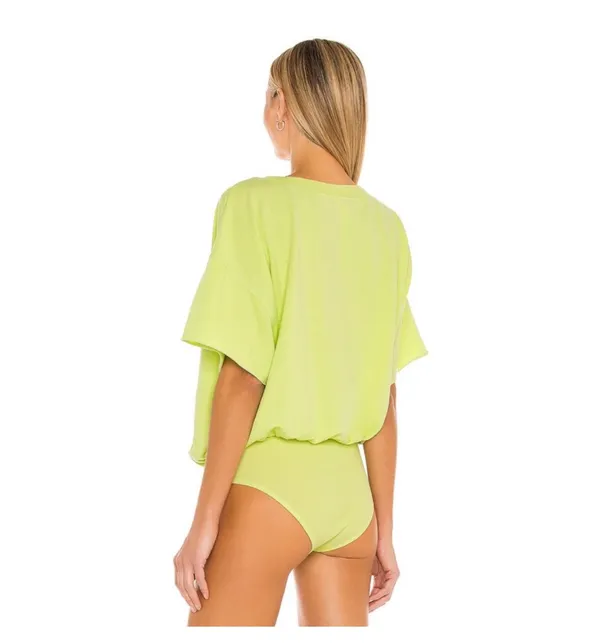 Free People - Cozy Cool Girl Bodysuit Neon Lighting Bug Oversized - Image 3