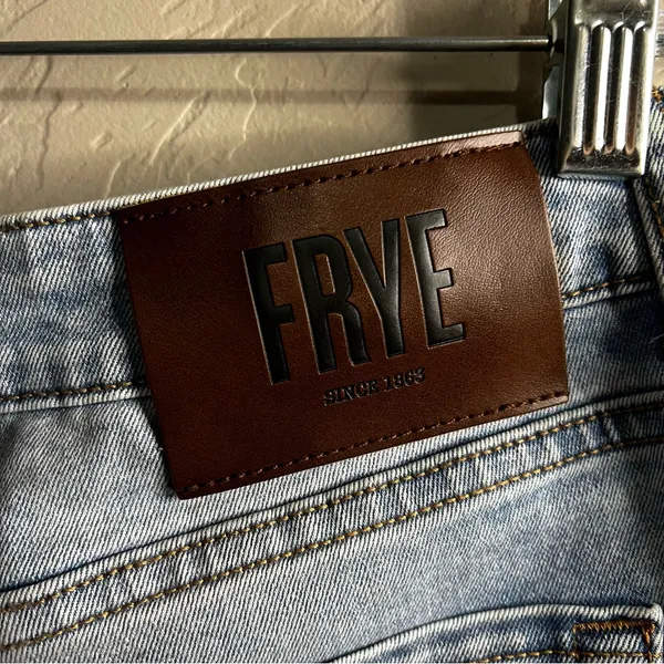 Frye Stevie High Rise Light Wash Straight‎ Denim Jeans - Image 11