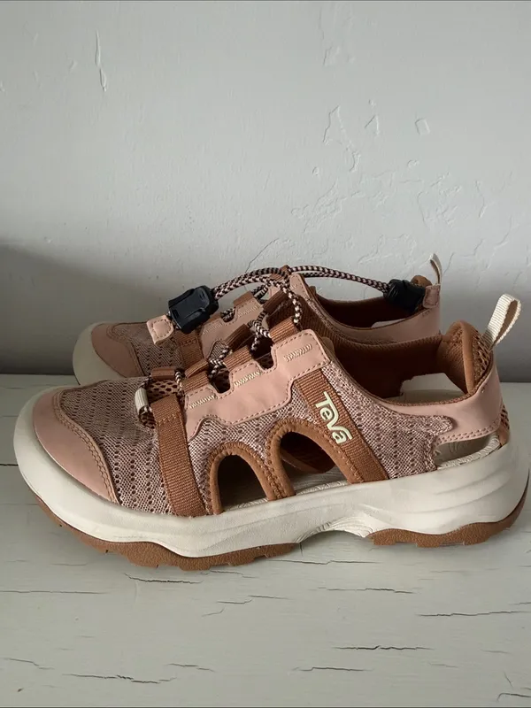 Teva Outflow CT Shoes Women’s 7.5 Brown Pink Closed Toe Water Hiking Sandals - Image 3